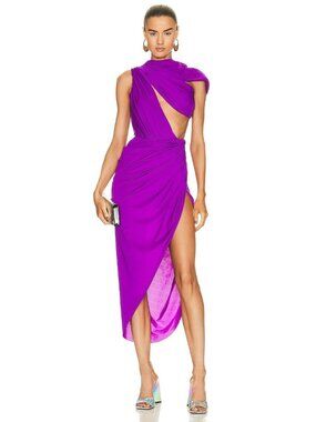 NERVI Bar Dress in Purple